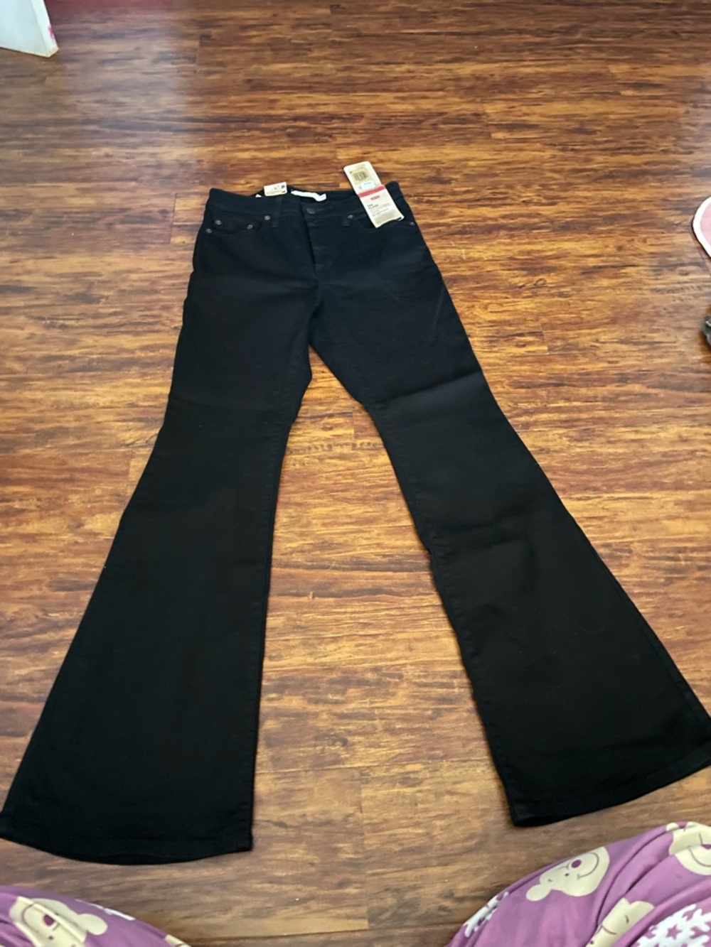 Levi's Black Women's 726 Flare Jeans - High Rise Wide Leg